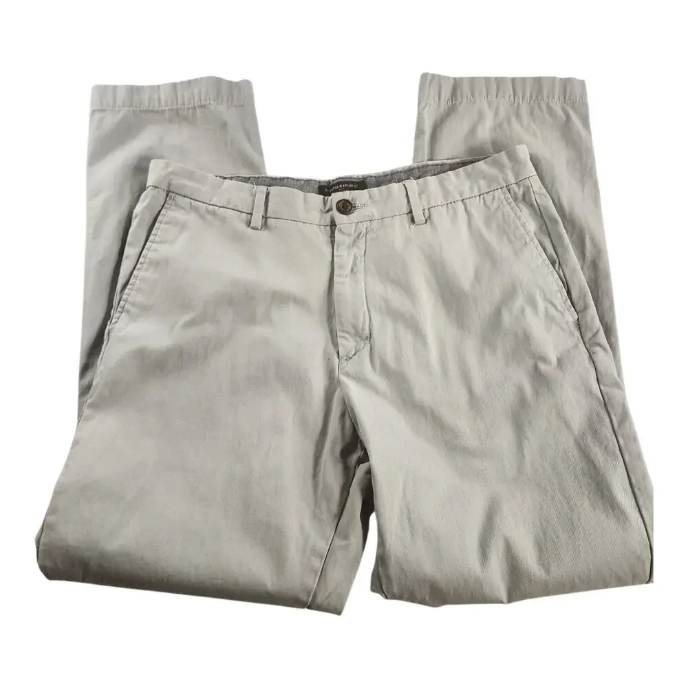 Banana Republic Aiden Chino Light Gray Men's 35 x 32 Pants